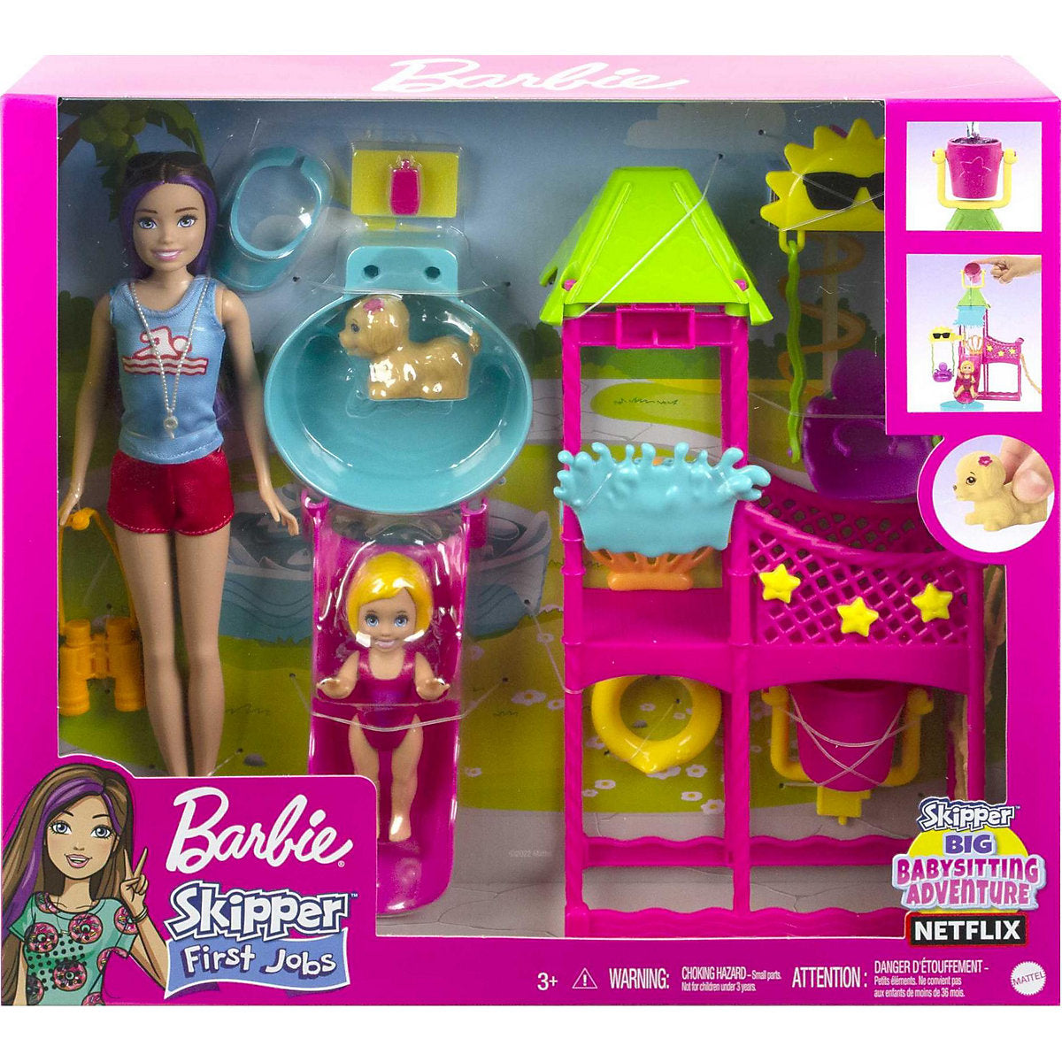 Mattel Barbie Skipper Babysitters Spielset Wasserpark