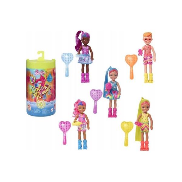 Mattel - Barbie - - Chelsea Überraschungs-Zub Color Reveal Puppe - mit