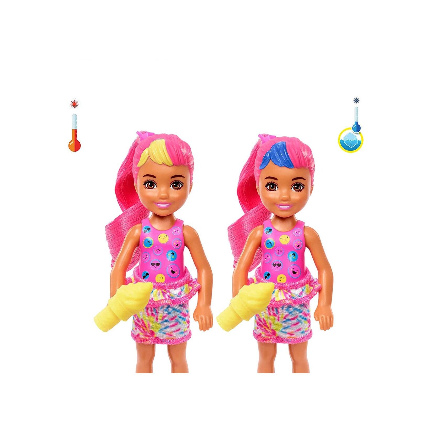 Mattel - Barbie - Überraschungs-Zub Puppe Reveal - - Chelsea Color mit