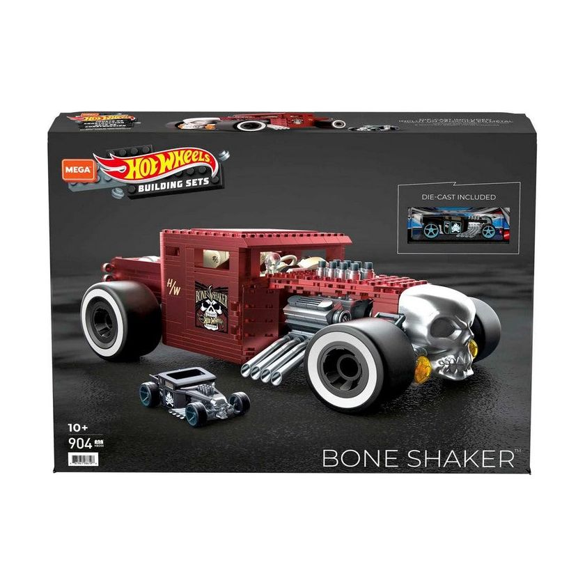 Mattel HBD50 - Mega - Hot Wheels - Bone Shaker, Bausatz, 904 Teile