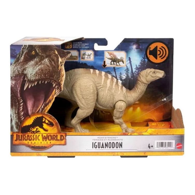 Mattel HDX41 - Jurassic World Roar Strikers  Iguandodon Dinosaurier Spielzeug