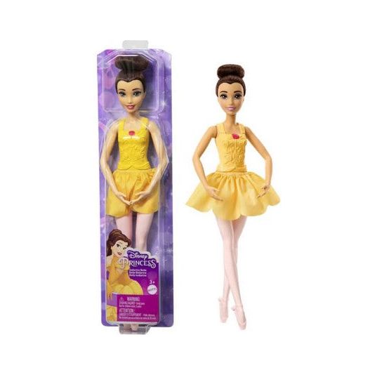 Mattel - HLV92 - Disney Princess Puppe Ballerina - Cinderella, Belle oder Tiana