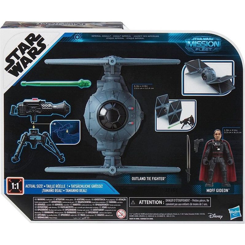 Hasbro - Disney - Star Wars - Mission Fleet - Spielset, Fahrzeug mit Figur, Outland Tie Fighter