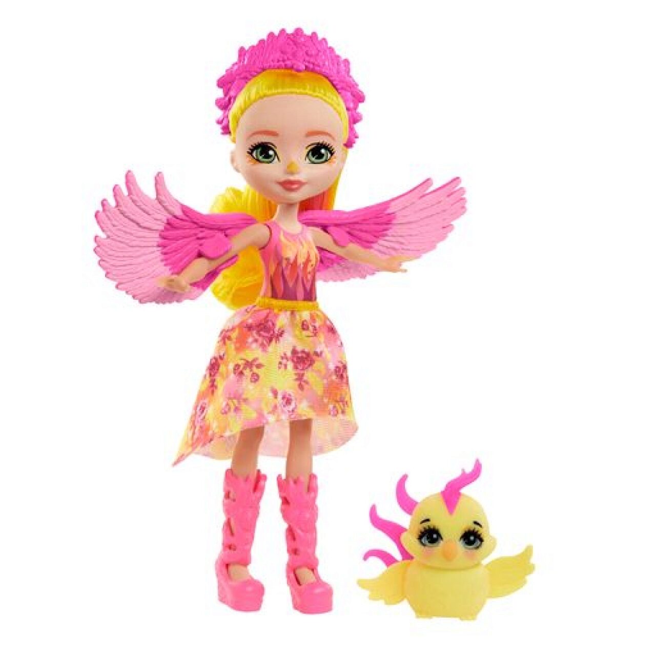 MATTEL - GYJ04 - Enchantimals Royals Falon Phoenix Puppe & Sunrise, Spielfigur